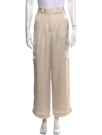 Pre-owned Ba&sh Wide Leg Pants In Neutrals