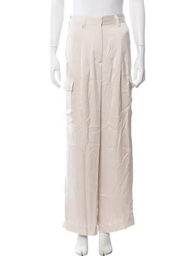 Pre-owned Ba&sh Wide Leg Pants In Neutrals