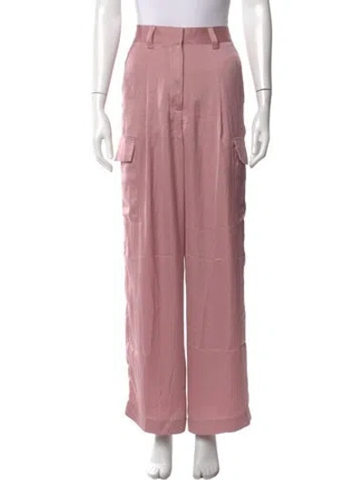 Pre-owned Ba&sh Wide Leg Pants In Pink