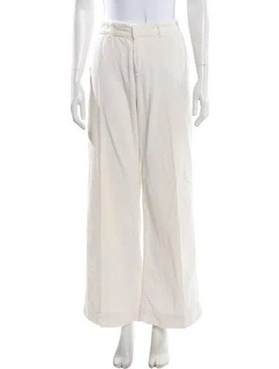 Pre-owned Ba&sh Wide Leg Pants In White