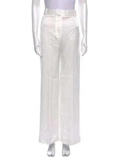 Pre-owned Ba&sh Wide Leg Pants In White