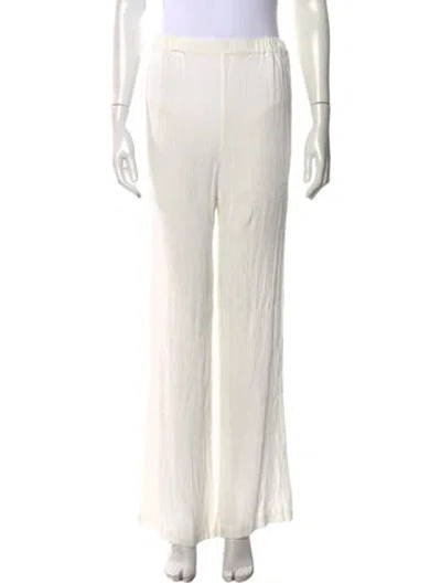 Pre-owned Ba&sh Wide Leg Pants In White