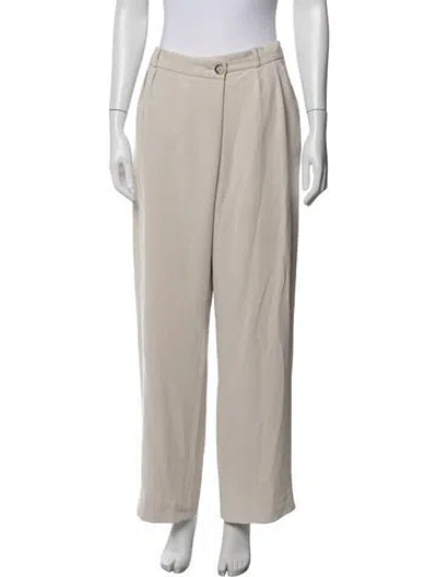 Pre-owned Ba&sh Wide Leg Pants In White