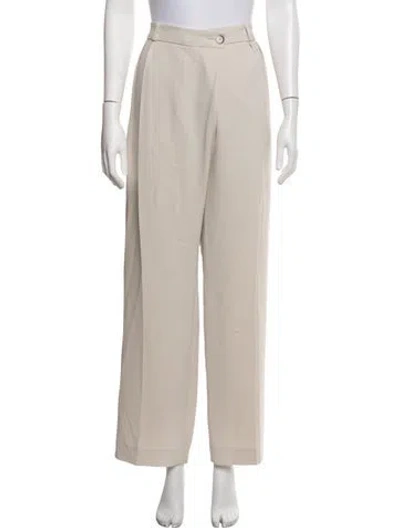 Pre-owned Ba&sh Wide Leg Pants In White
