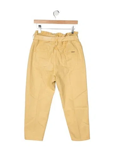 Pre-owned Ba&sh Wide Leg Pants In Yellow