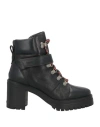 Ba&sh Ba & Sh Woman Ankle Boots Black Size 8 Leather In Black