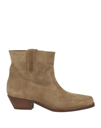 Ba&sh Ba & Sh Woman Ankle Boots Sand Size 8 Leather In Brown