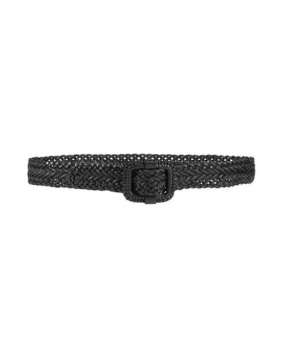 Ba&sh Ba & Sh Woman Belt Black Size 30 Calfskin
