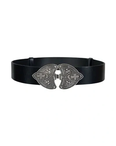 Ba&sh Ba & Sh Woman Belt Black Size 30 Cow Leather