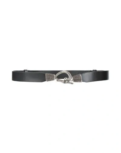 Ba&sh Ba & Sh Woman Belt Black Size 34 Cow Leather