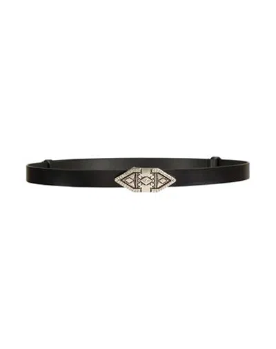 Ba&sh Ba & Sh Woman Belt Black Size 36 Cow Leather