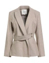 Ba&sh Ba & Sh Woman Blazer Beige Size 3 Polyester, Viscose, Elastane In Brown