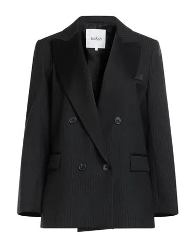 Ba&sh Ba & Sh Woman Blazer Black Size 3 Polyester, Wool, Viscose
