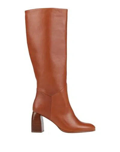Ba&sh Ba & Sh Woman Boot Camel Size 9 Leather In Brown