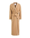 Ba&sh Ba & Sh Woman Coat Camel Size 2 Wool, Polyamide In Brown