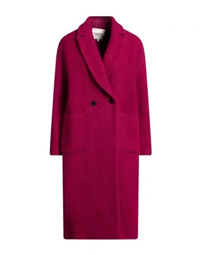 Ba&sh Ba & Sh Woman Coat Garnet Size 2 Virgin Wool, Polyester In Red