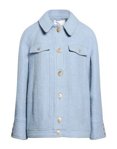 Ba&sh Ba & Sh Woman Coat Light Blue Size 0 Wool, Polyamide, Alpaca Wool