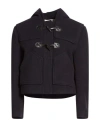 Ba&sh Ba & Sh Woman Coat Midnight Blue Size 3 Wool, Polyamide In Blue
