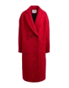 Ba&sh Ba & Sh Woman Coat Red Size 2 Wool, Polyester In Red