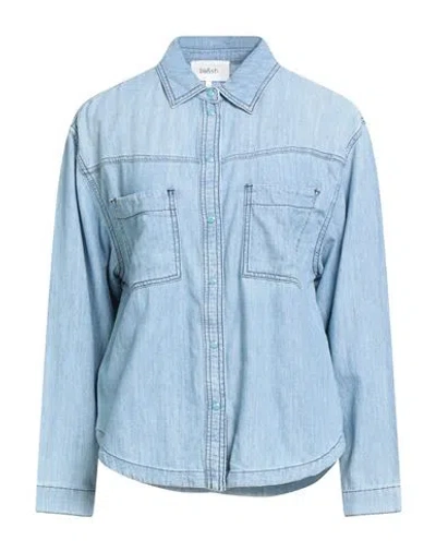 Ba&sh Ba & Sh Woman Denim Shirt Blue Size 2 Cotton, Lyocell, Linen