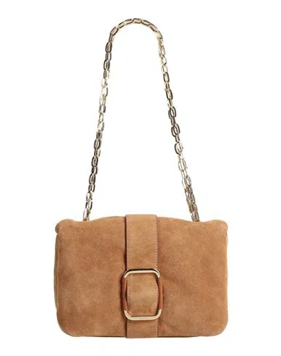 Ba&sh Ba & Sh Woman Handbag Camel Size - Calfskin In Brown