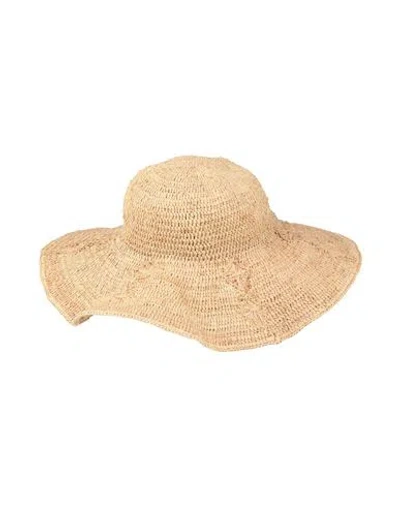 Ba&sh Ba & Sh Woman Hat Beige Size 7 Natural Raffia In Brown