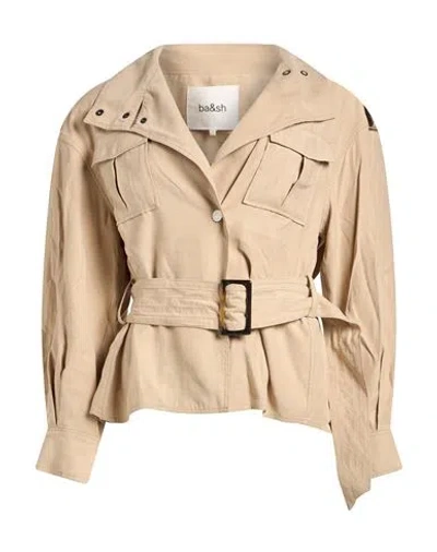 Ba&sh Ba & Sh Woman Jacket Sand Size 0 Modal, Polyester In Beige