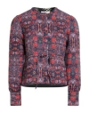 Ba&sh Ba & Sh Woman Jacket Tomato Red Size 3 Organic Cotton In Multi