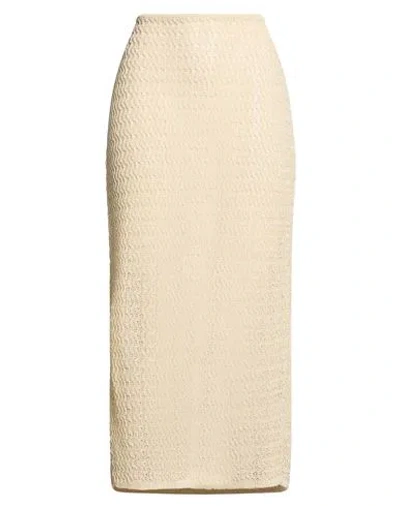 Ba&sh Ba & Sh Woman Maxi Skirt Beige Size 3 Cotton, Polyester, Viscose In Sand