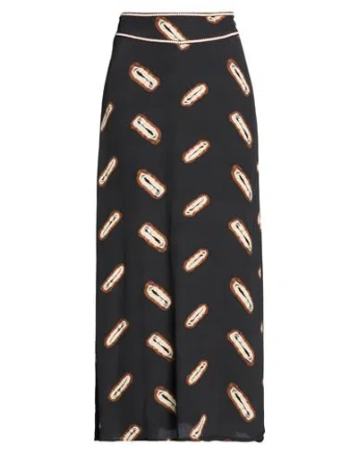 Ba&sh Ba & Sh Woman Maxi Skirt Charcoal Size 10 Viscose In Gray