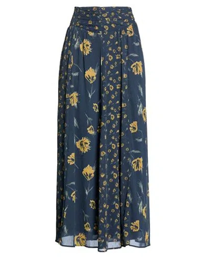 Ba&sh Ba & Sh Woman Maxi Skirt Navy Size 10 Polyester In Multi