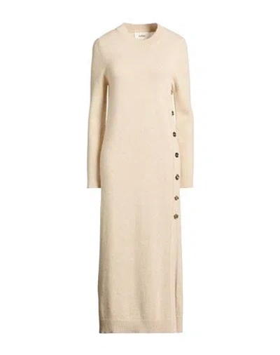 Ba&sh Ba & Sh Woman Midi Dress Beige Size 3 Alpaca Wool, Wool In Sand