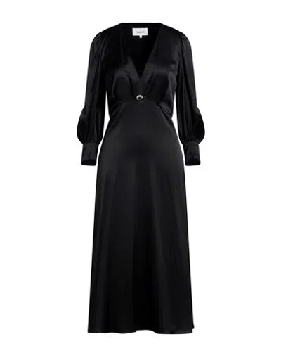 Ba&sh Ba & Sh Woman Midi Dress Black Size 2 Viscose, Elastane