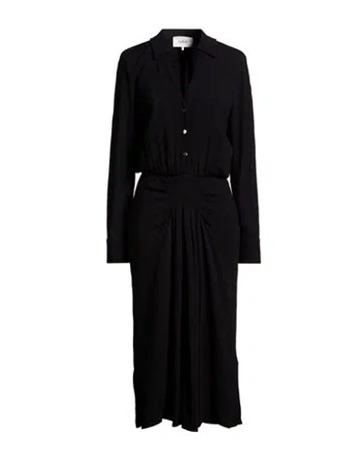 Ba&sh Ba & Sh Woman Midi Dress Black Size 3 Viscose, Elastane