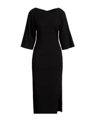 Ba&sh Ba & Sh Woman Midi Dress Black Size 3 Viscose, Wool, Elastane