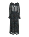 Ba&sh Ba & Sh Woman Midi Dress Dark Green Size 2 Viscose In Black