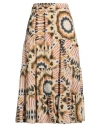 Ba&sh Ba & Sh Woman Midi Skirt Beige Size 2 Polyester, Elastane In Animal Print