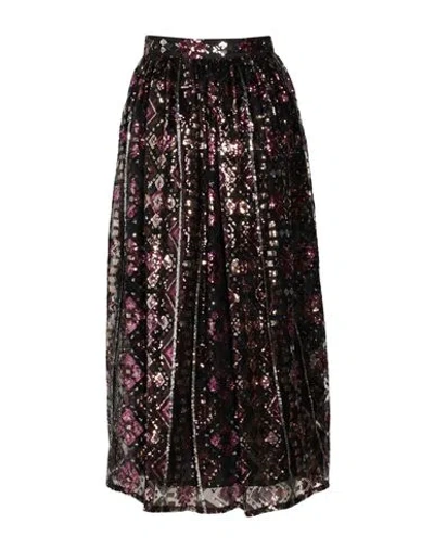 Ba&sh Ba & Sh Woman Midi Skirt Black Size 2 Polyamide