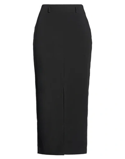 Ba&sh Ba & Sh Woman Midi Skirt Black Size 2 Polyester, Viscose, Elastane