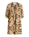 Ba&sh Ba & Sh Woman Mini Dress Beige Size 3 Polyester, Elastane, Viscose In Sand