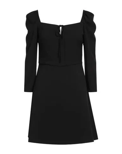 Ba&sh Ba & Sh Woman Mini Dress Black Size 3 Polyester, Viscose, Elastane