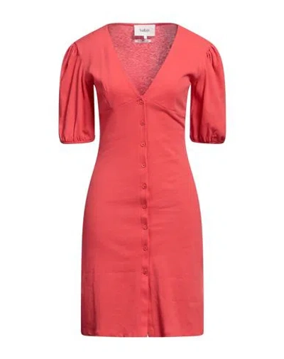Ba&sh Ba & Sh Woman Mini Dress Coral Size 0 Cotton In Red
