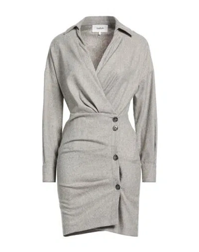 Ba&sh Ba & Sh Woman Mini Dress Grey Size 3 Wool, Polyamide, Viscose, Elastane In Gray
