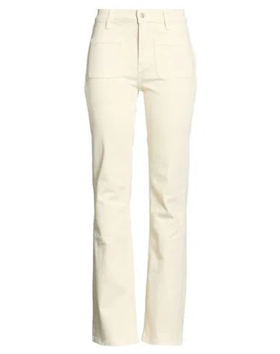 Ba&sh Ba & Sh Woman Pants Ivory Size 12 Cotton, Elastane In Neutral