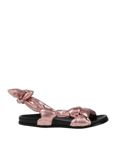 Ba&sh Ba & Sh Woman Sandals Pink Size 8 Textile Fibers