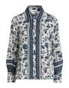 Ba&sh Ba & Sh Woman Shirt Midnight Blue Size 0 Polyester In Blue