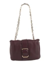 Ba&sh Ba & Sh Woman Shoulder Bag Plum Size - Lambskin In Burgundy