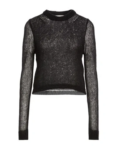 Ba&sh Ba & Sh Woman Sweater Black Size 3 Mohair Wool, Polyamide, Wool