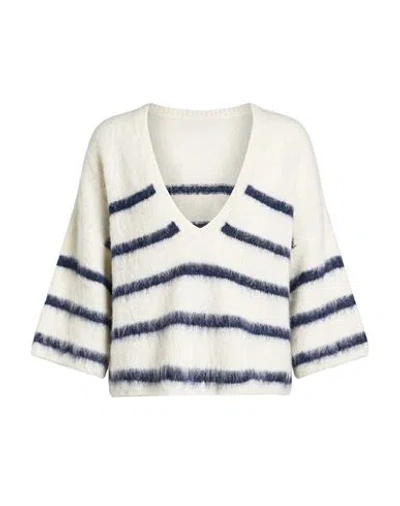 Ba&sh Ba & Sh Woman Sweater White Size 0 Alpaca Wool, Polyamide, Wool, Elastane