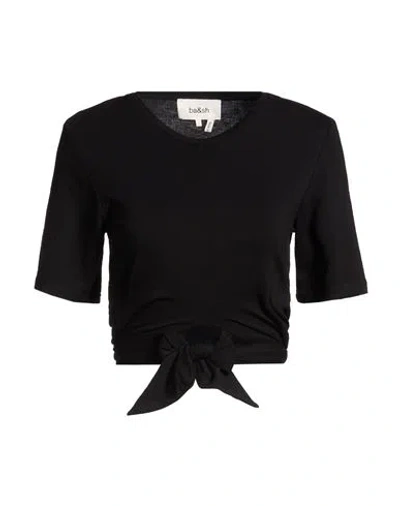 Ba&sh Ba & Sh Woman T-shirt Black Size 2 Ecovero Viscose, Elastane